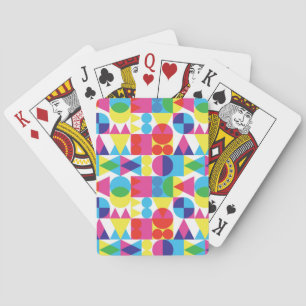 Jeu De Cartes Conception motif géométrique Abstraite et colorée.