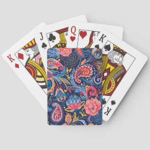 Jeu De Cartes Conception Motif vintage Paisley sans faille