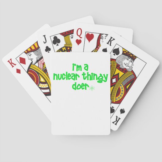 Jeu De Cartes Conception Nucléaire Originale (dos)