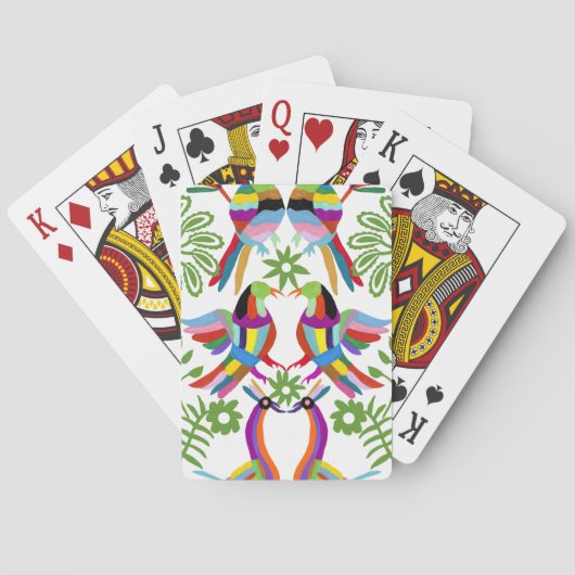 Jeu De Cartes Conception Otomi moderne III (dos)