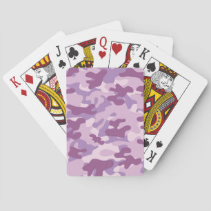 Jeu De Cartes Conception pourpre de Camo