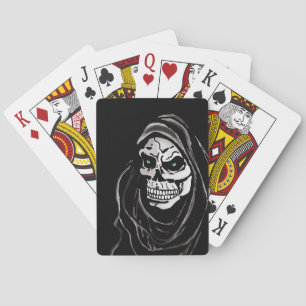 Jeu De Cartes Conception sinistre de crâne de Halloween de