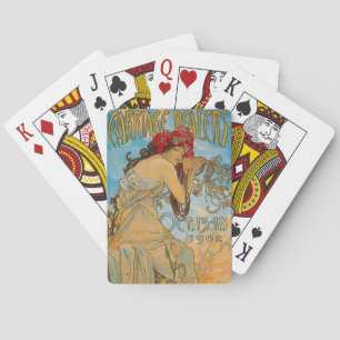 Jeu De Cartes Concessionnaires de transport par Alphonse Mucha (
