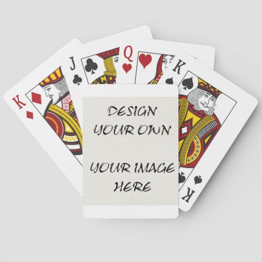 Jeu De Cartes Concevez vos propres cartes de jeu Customisées (dos)