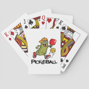 Jeu De Cartes Concombre drôle jouant au pickleball