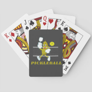 Jeu De Cartes Concombre Drôle Jouant Pickleball