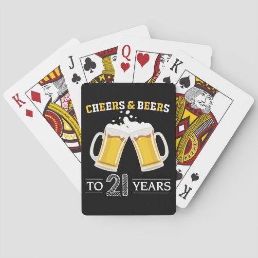 Jeu De Cartes Concours et bières à 21 ans (dos)