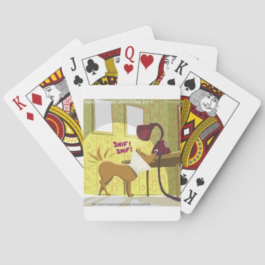Jeu De Cartes Conehead chien drôle (dos)