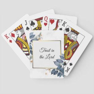 Jeu De Cartes Confiance dans le Lord Floral Playing Cards