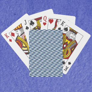 Jeu De Cartes Connecticut Grille État Bleu Blanc