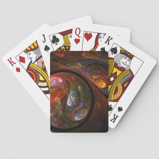 Jeu De Cartes Connexion fluide Art Abstrait (dos)