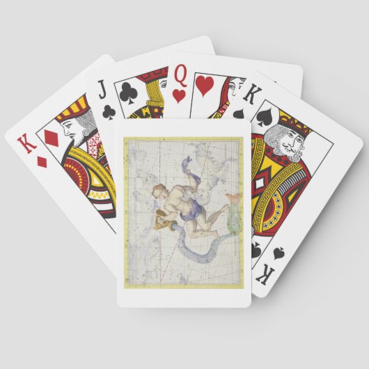 Jeu De Cartes Constellation d'Aquarius, plaque 9 de 'Atlas Coe (dos)