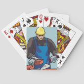 Jeu De Cartes Constructeur de Casquette dur pour ouvrier de cons (dos)