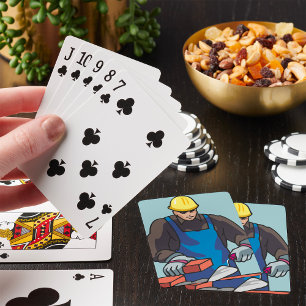 Jeu De Cartes Constructeur de Casquette dur pour ouvrier de cons