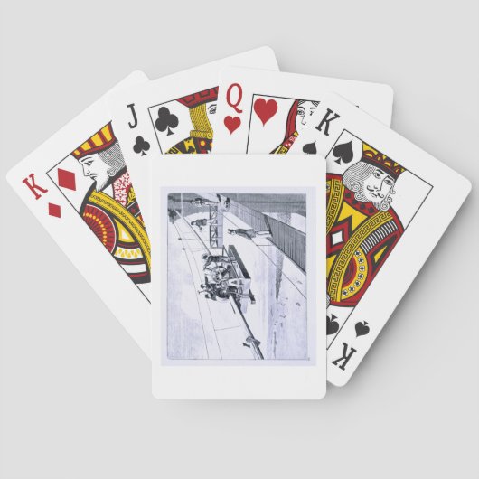 Jeu De Cartes Construction de Brooklyn Bridge, New York (dos)