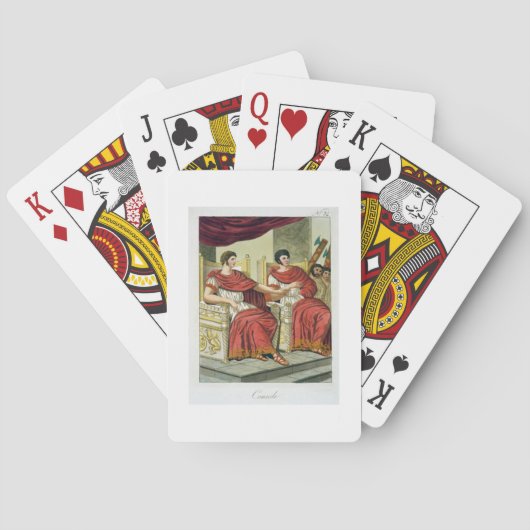 Jeu De Cartes Consuls romains, de 'L'Antica Roma', 1825 (couleur (dos)