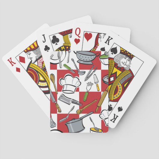 Jeu De Cartes Contrôle d'outils de cuisine (dos)