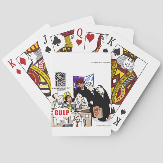 Jeu De Cartes Contrôle fiscal de l'IRS drôle (dos)