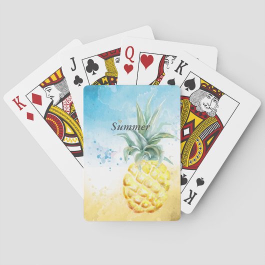 Jeu De Cartes Cool Ananas été (dos)
