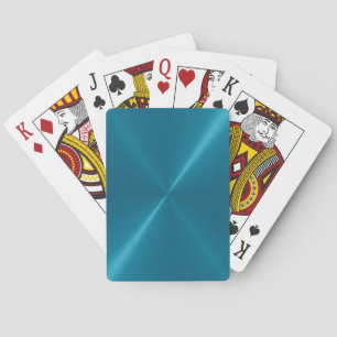 Jeu De Cartes Cool Blue Stainless Shiny Metallic Playing Cards