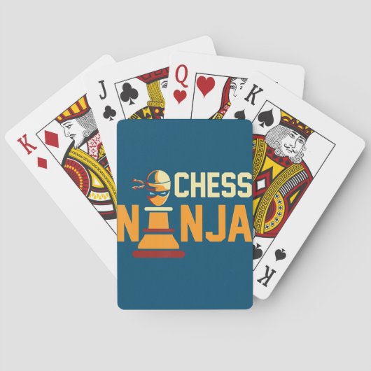 Jeu De Cartes Cool Chess Ninja Chess Lovers Cadeau (dos)