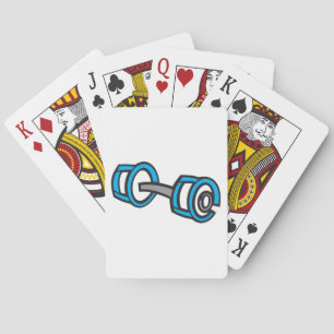 Jeu De Cartes Cool Dumbbell Fitness Blue and Grey Graphisme