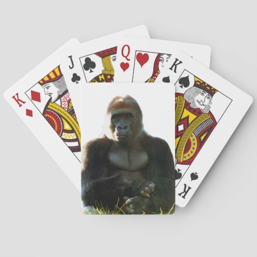 Jeu De Cartes Cool et Funny Gorilla Singe animal (dos)