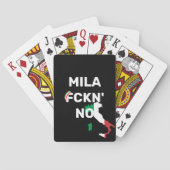 Jeu De Cartes Cool MILANO - Mila Fckn Non avec drapeau (dos)