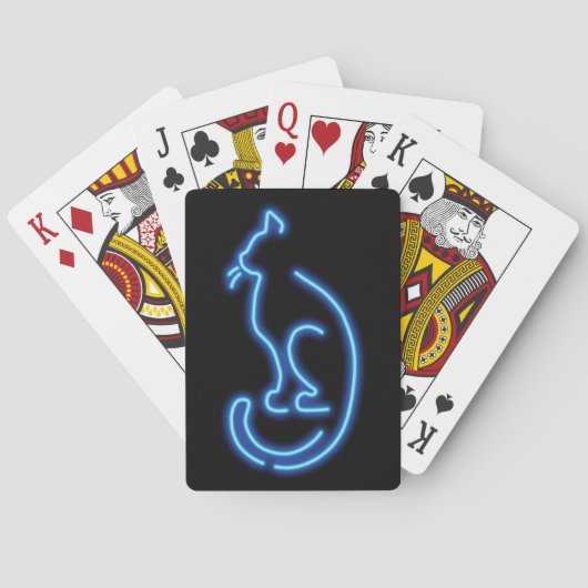 Jeu De Cartes Cool Neon Cat (dos)