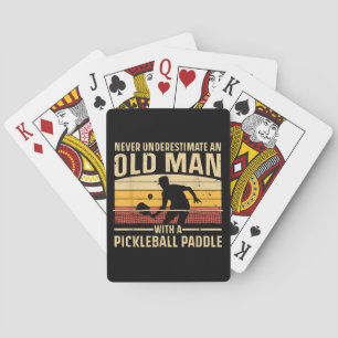 Jeu De Cartes Cool Pickleball Art Pour Hommes Femmes Paddle Pick