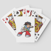 Jeu De Cartes Cool Rock Star Guitariste Fun Musicien (dos)