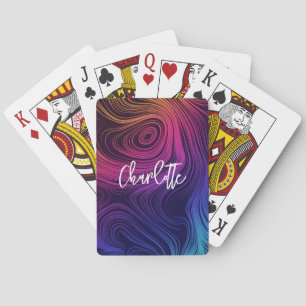 Jeu De Cartes Cool super Abstrait des tourbillons et cercles