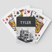 Jeu De Cartes Cool Transport Nom du camion Équipement (dos)