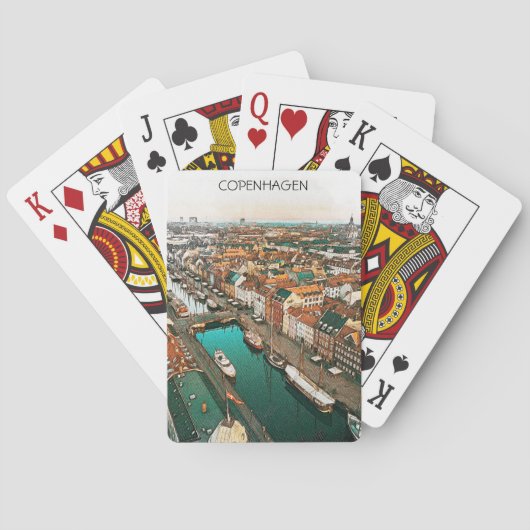 Jeu De Cartes Copenhague Danemark City View (dos)