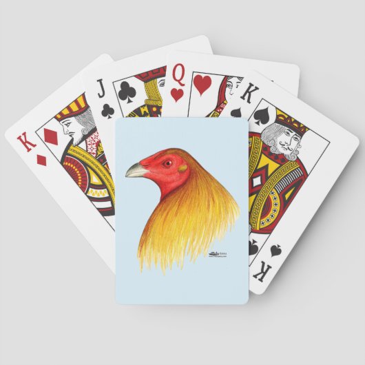 Jeu De Cartes Coq de combat épointé (dos)