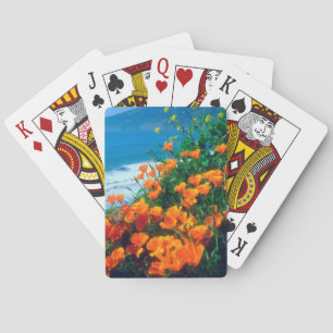 Jeu De Cartes Coquelicots le long de la côte Pacifique près de B
