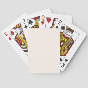 Jeu De Cartes Coquillage blanc FFF5EE - Option pour ajouter un n