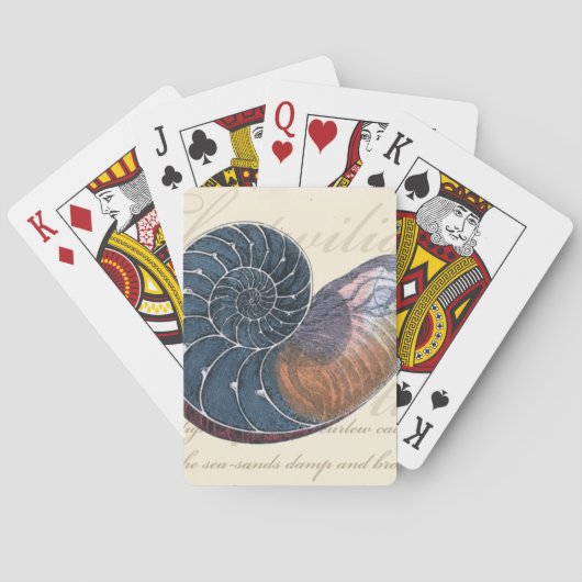 Jeu De Cartes Coquillage romantique (dos)