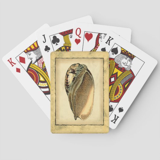 Jeu De Cartes Coquillage rustique vintage (dos)