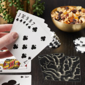 Jeu De Cartes Corail noir et tan (In Situ)