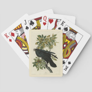 Jeu De Cartes Corbeau (Corbeau commun) d'Audubon Birds of Americ