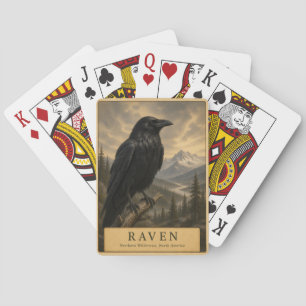 Jeu De Cartes Corbeau de la sauvagerie du Nord VINTAGE