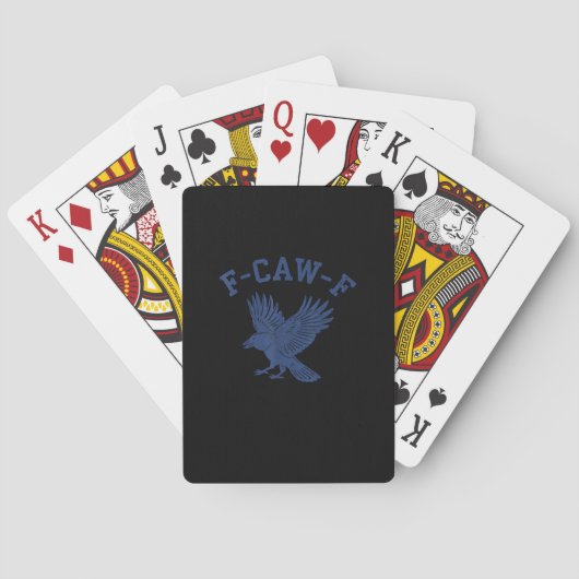 Jeu De Cartes Corbeau drôle F-Caw-F (dos)