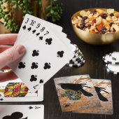 Jeu De Cartes Corbeau et araignée gothiques noirs (In Situ)