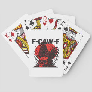 Jeu De Cartes Corbeau F-Caw-F Humour Gothique Drôle
