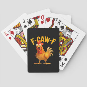 Jeu De Cartes Corbeau Humour F-Caw-F Gothique Drôle Rétro Cool