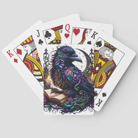 Jeu De Cartes Corbeau Magique Bibliophile (dos)