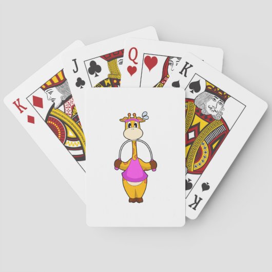 Jeu De Cartes Corde Fitness Giraffe (dos)