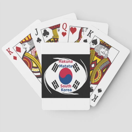 Jeu De Cartes Corée du Sud Hakuna Matata Impression d'art/Graphi (dos)