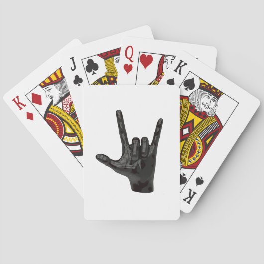 Jeu De Cartes cornes diable main (dos)